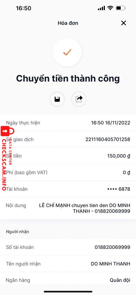 対する証拠 ĐỖ MINH THÀNH