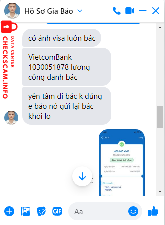対する証拠 Lương Công Danh