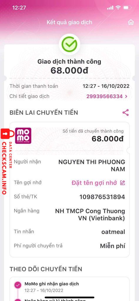 対する証拠 NGUYEN THI PHUONG ANH 