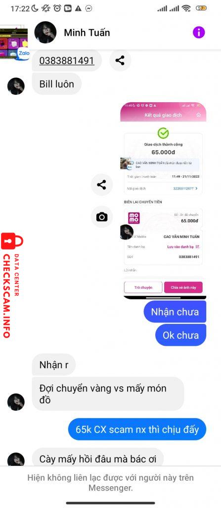 対する証拠 Đặng Mình Tuấn