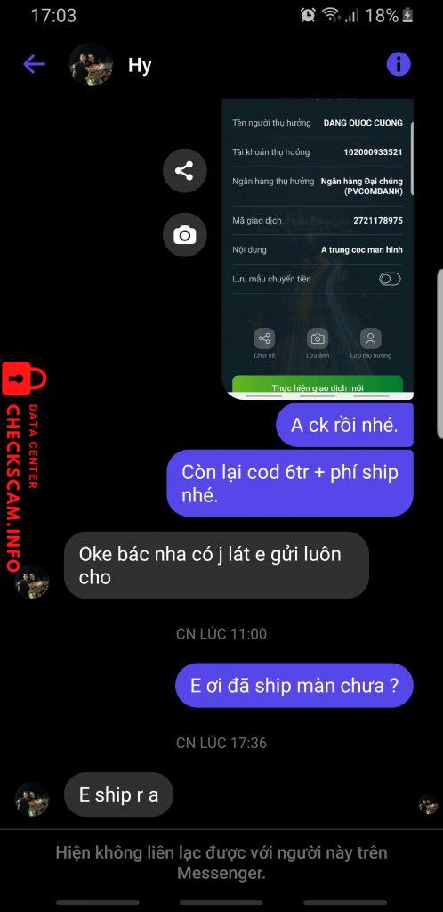 対する証拠 Dang quoc cuong