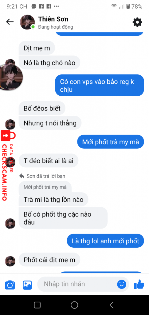 対する証拠 Cao Thiên Sơn