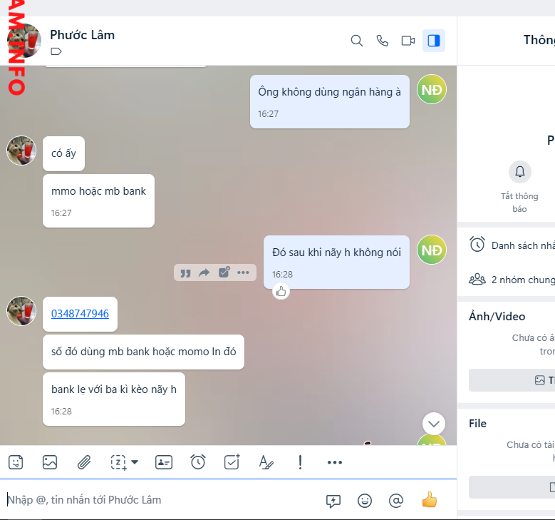 対する証拠 Phan Phước Lâm