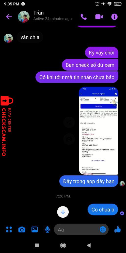 対する証拠 huỳnh Văn Pháp
