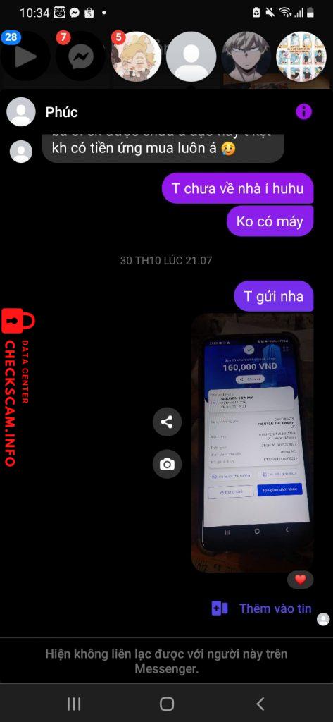 対する証拠 NGUYEN TRA MY