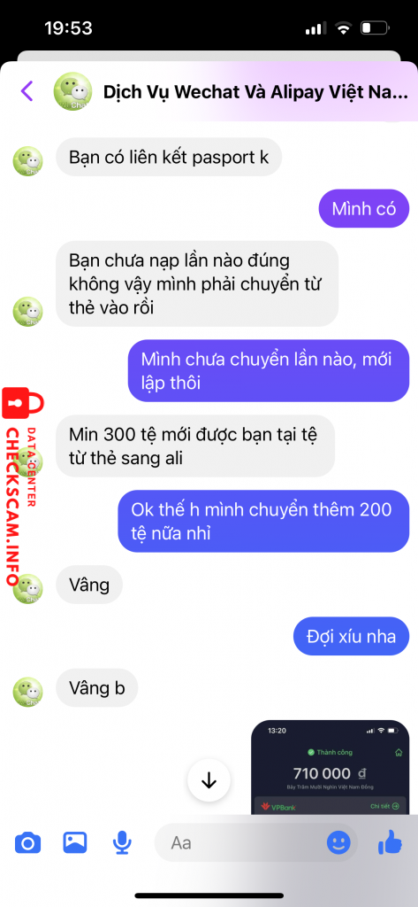 対する証拠 Dang Van Tinh