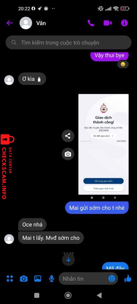 対する証拠 Cao Văn Hiếu