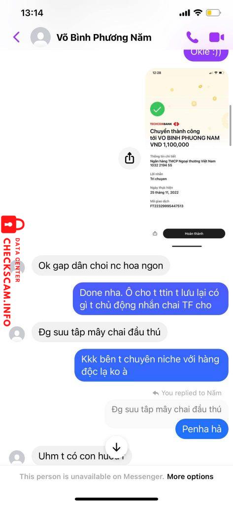 対する証拠 VO BINH PHUONG NAM
