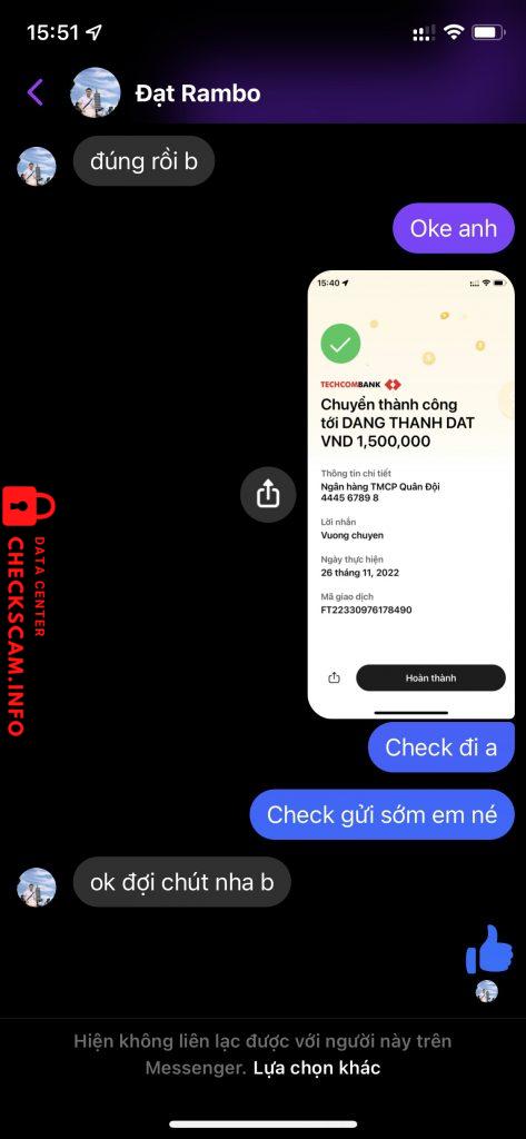 対する証拠 DANG THANH DAT