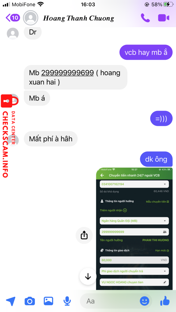 対する証拠 Hoang Xuan Hai