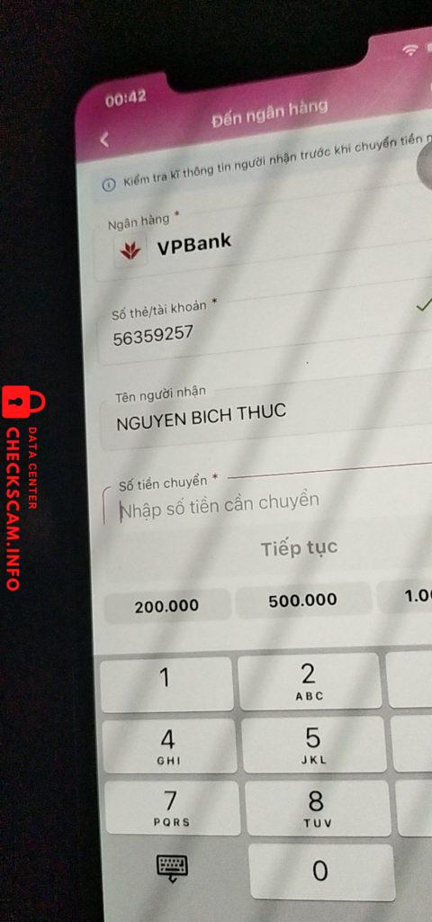 対する証拠 Nguyen Bich Thuc