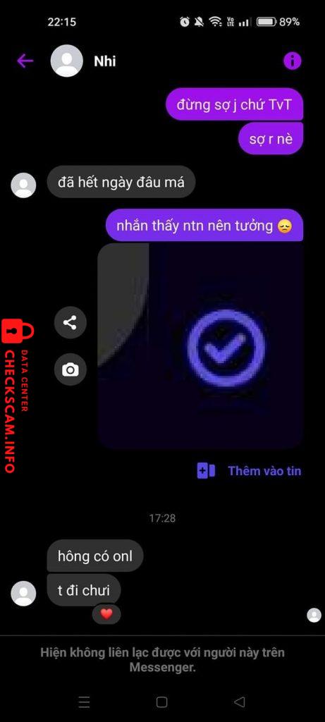 対する証拠 Nguyễn Thị Phương Nhi 