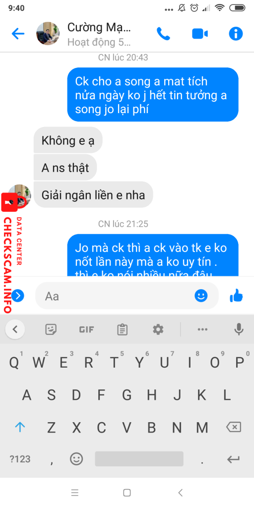 対する証拠 Nguyễn mạnh Cường 