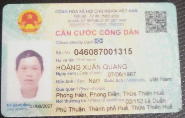 対する証拠 Quang 