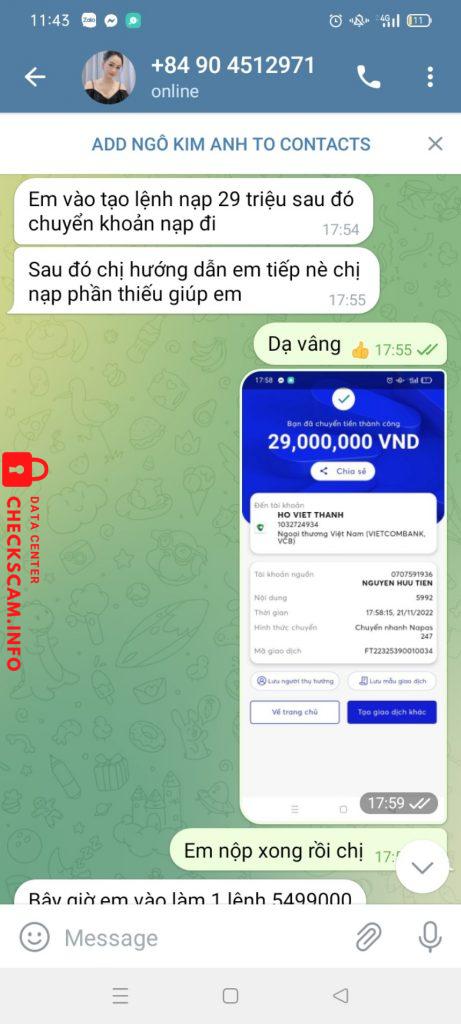 対する証拠 Đội nhóm lừa đảo
