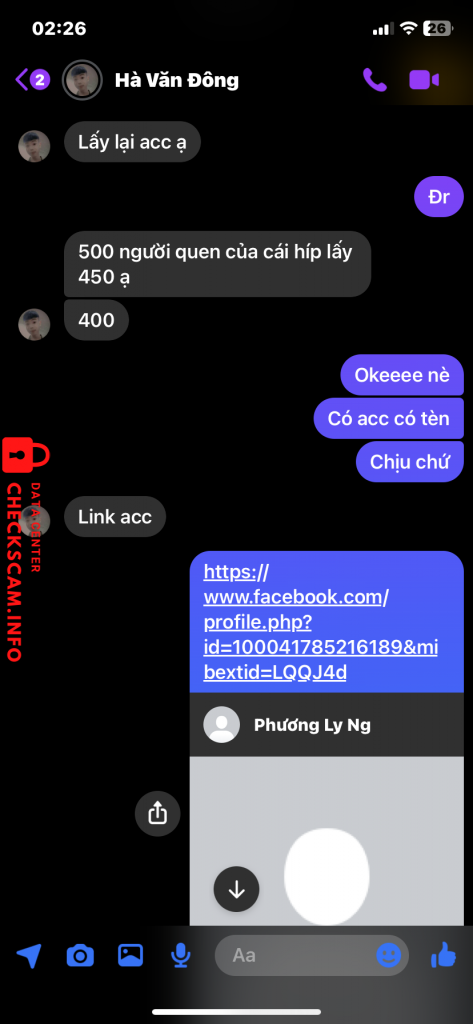 対する証拠 Hà Văn Đông