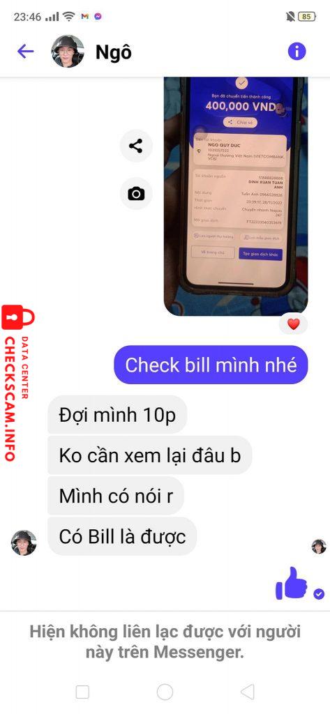 Αποδεικτικά στοιχεία κατά Ngô Quý Đức