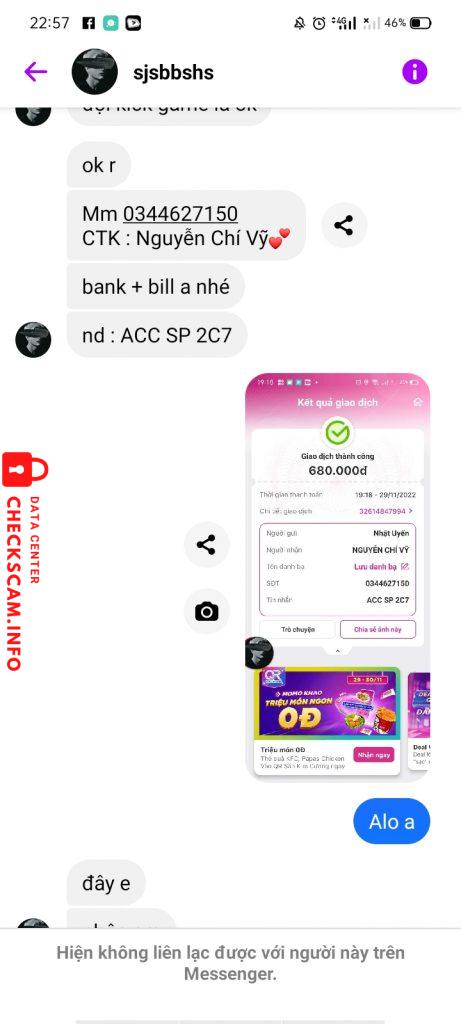 Αποδεικτικά στοιχεία κατά Nguyễn Chí Vỹ