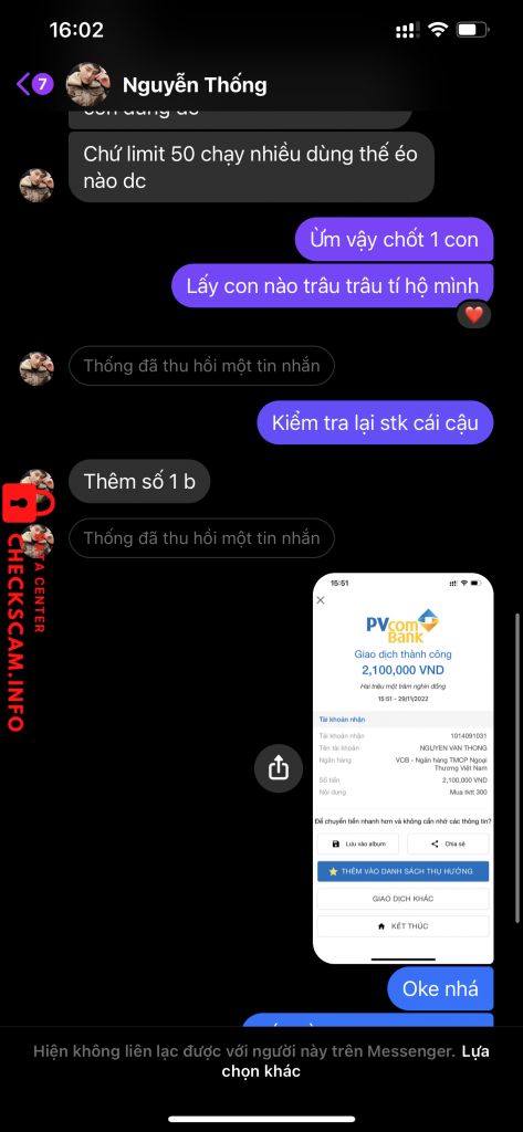 Bewijs tegen Nguyen van thong