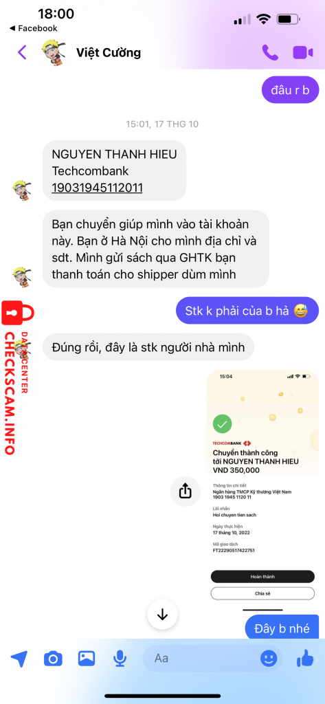 Bewijs tegen Nguyen Thanh Hieu