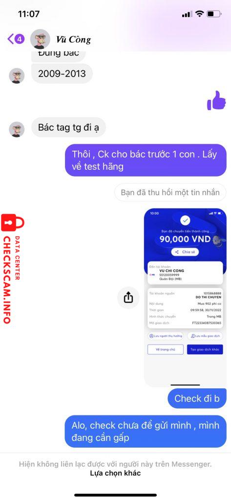 Bewijs tegen VU CHI CONG