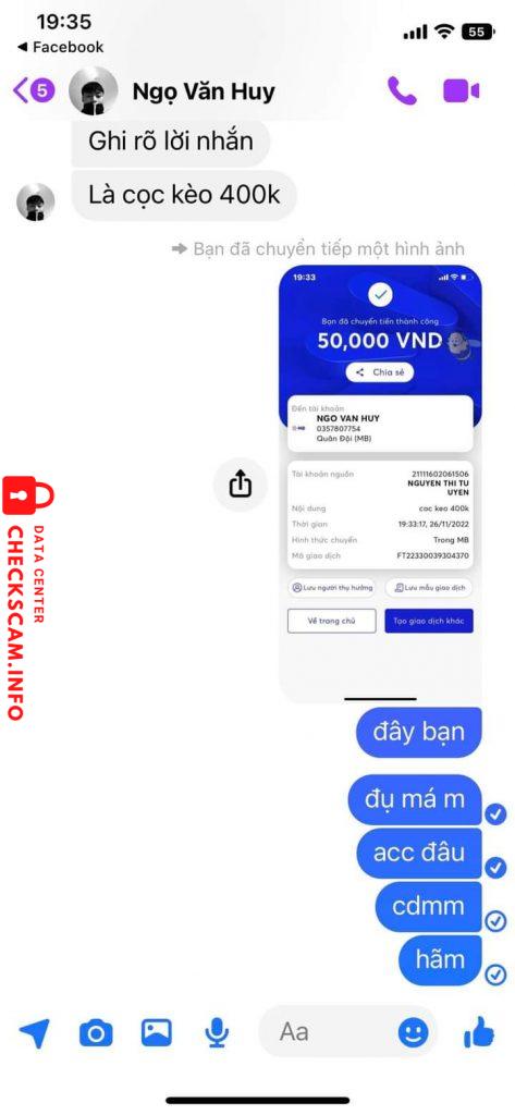 Αποδεικτικά στοιχεία κατά NGO VAN HUY