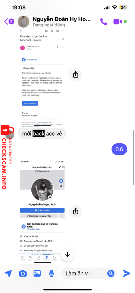Αποδεικτικά στοιχεία κατά Nguyễn Đoàn Huy Hoàng