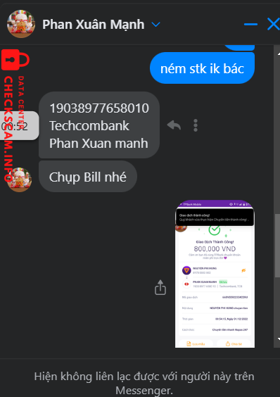 Αποδεικτικά στοιχεία κατά Phạm Xuân Mạnh