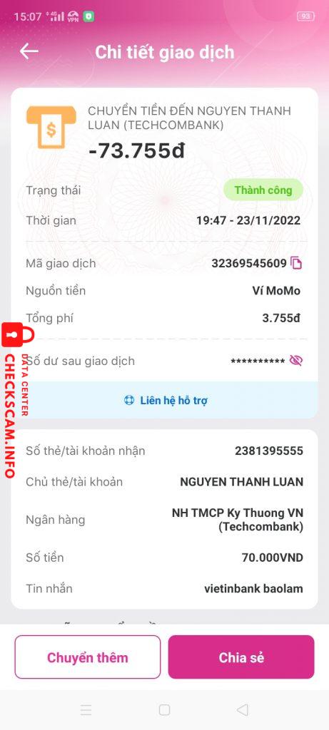 Αποδεικτικά στοιχεία κατά Nguyễn Thành Luân