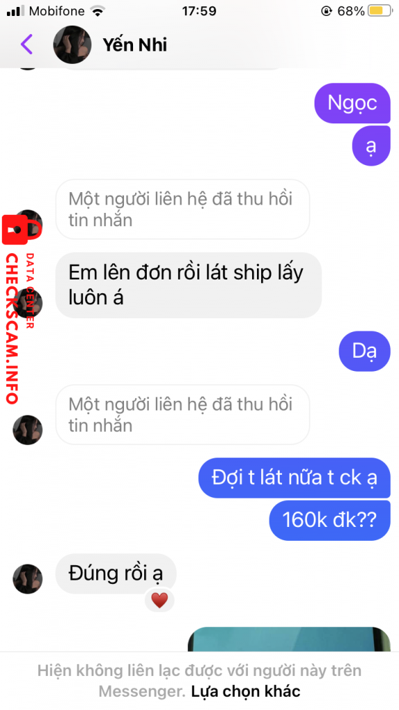 Bewijs tegen Ngô Nguyễn Yến Nhi