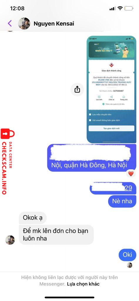 Bewijs tegen Nguyen truong huy