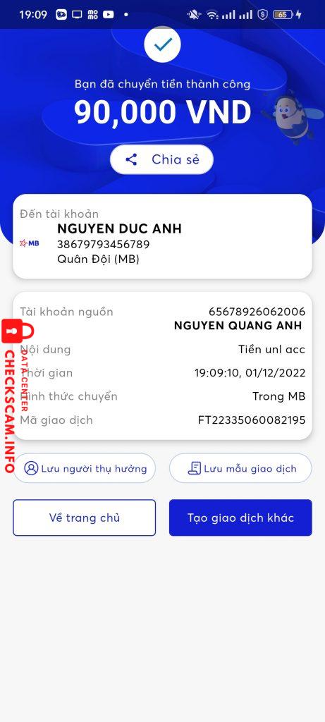 Bewijs tegen Nguyen duc anh