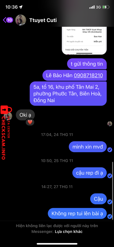 Αποδεικτικά στοιχεία κατά Tran thi tuyet