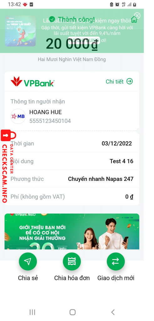 Αποδεικτικά στοιχεία κατά Hoang Hue