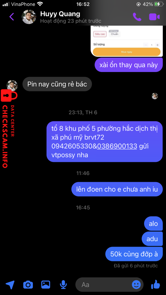 Αποδεικτικά στοιχεία κατά vo quang huy