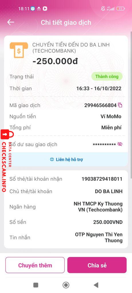 Αποδεικτικά στοιχεία κατά ĐO BA LINH