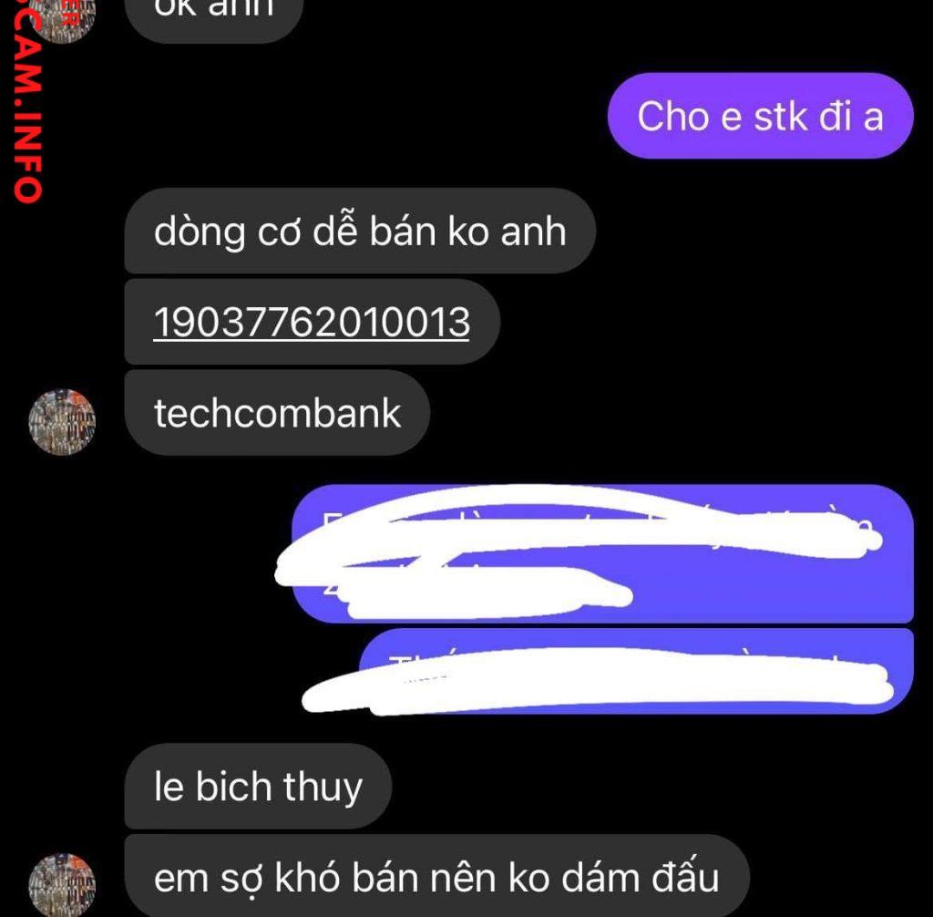 Αποδεικτικά στοιχεία κατά Lê Bích Thuỷ