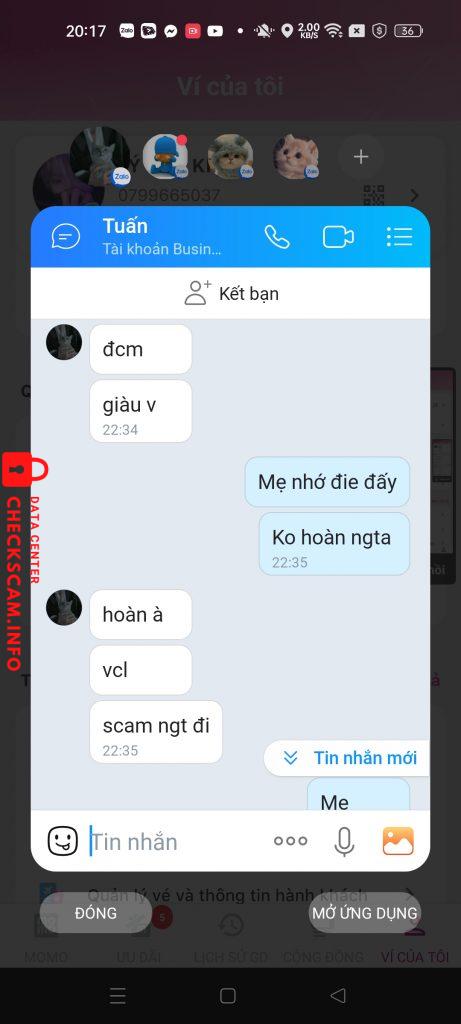 Bằng chứng chống lại Cao Minh tuan