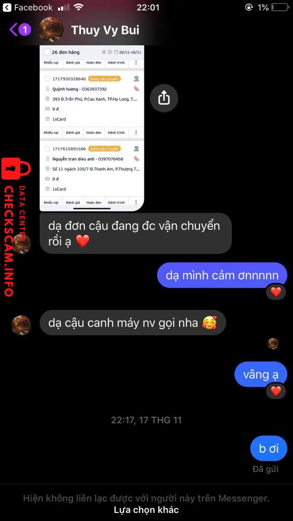 Bằng chứng chống lại bui thuy vi