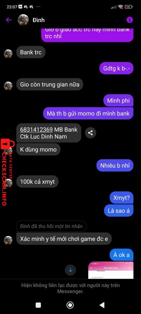 Bằng chứng chống lại Luc Dinh Nam