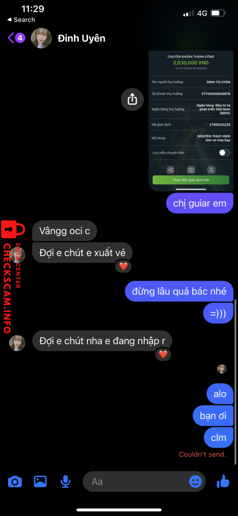 Αποδεικτικά στοιχεία κατά DINH TO UYEN 