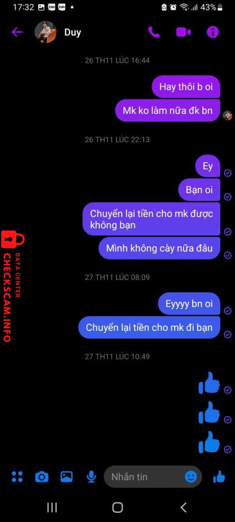 Αποδεικτικά στοιχεία κατά Hoang Dinh Duy