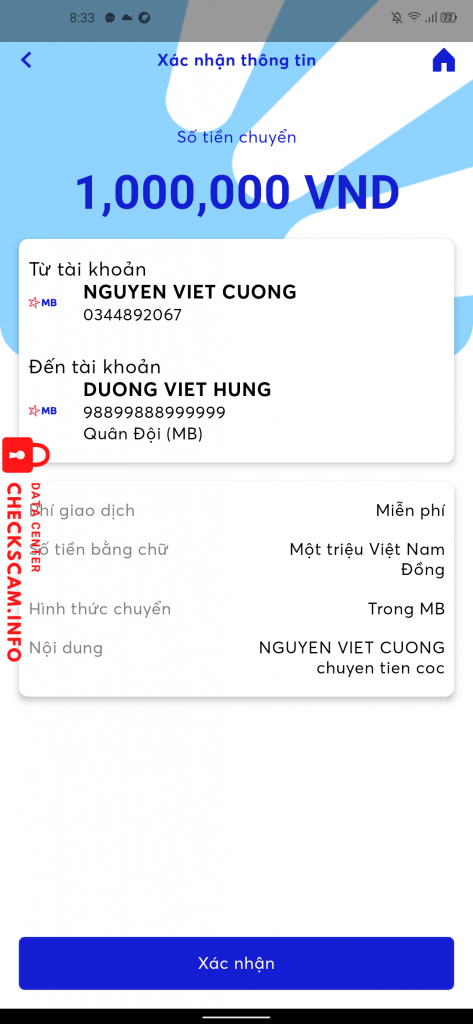Bewijs tegen DƯƠNG VIỆT HÙNG 