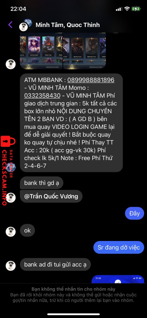 Evidence against Trần Quý Vương