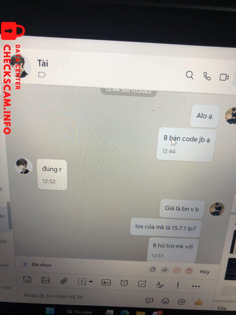 Evidence against Nông Tấn Tài