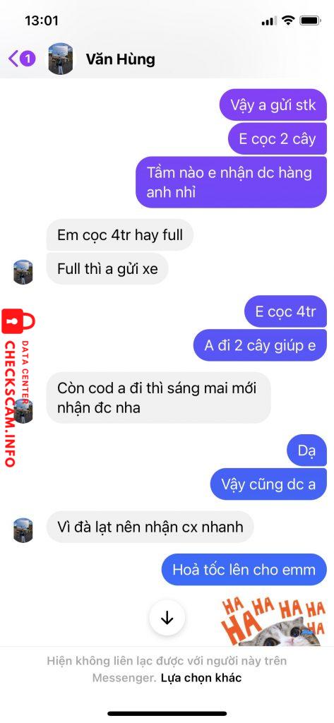 Evidence against LÊ VĂN HÙNG