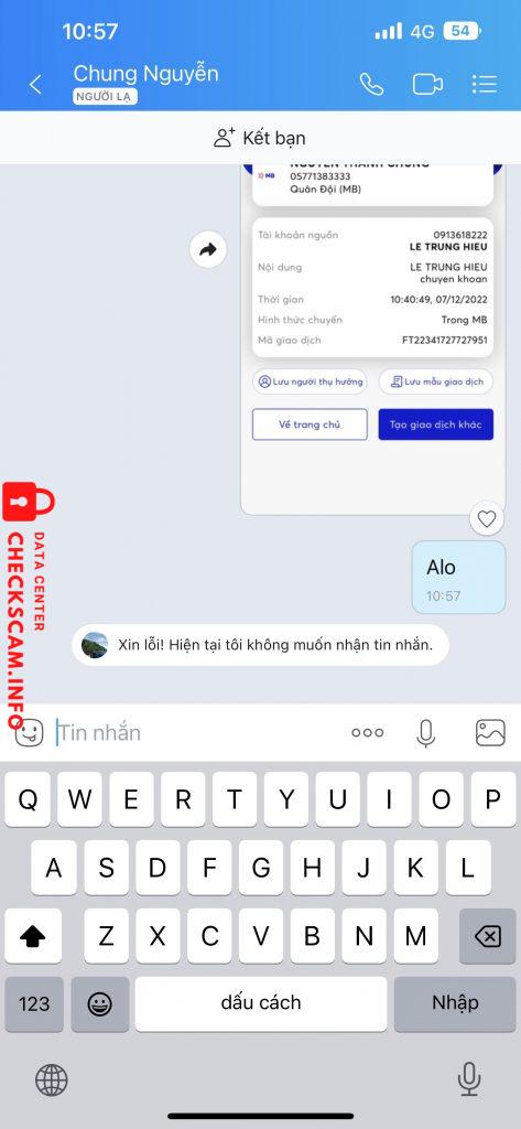 Evidence against NGUYEN THANH CHUNG