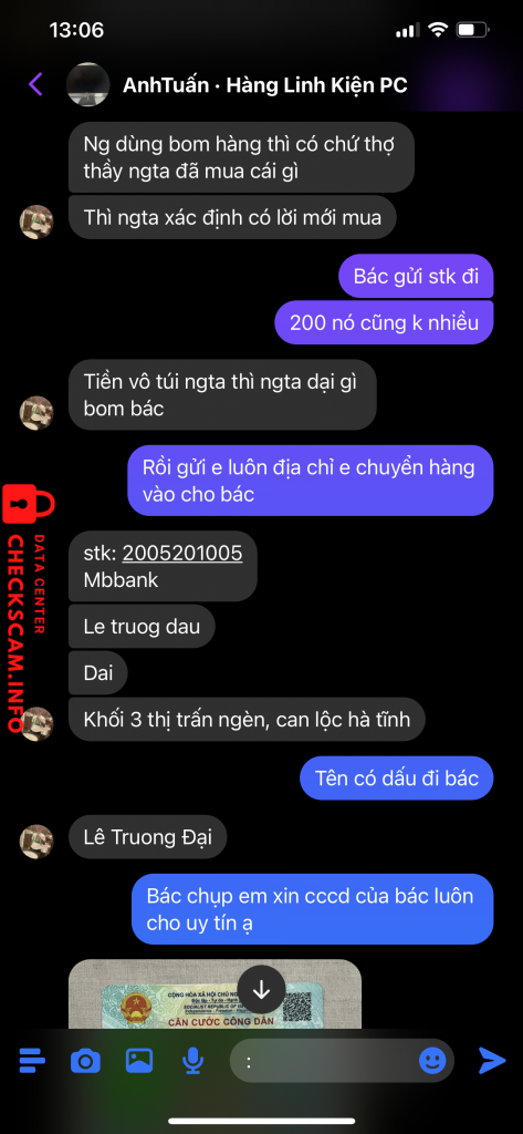 Evidence against Lê Trương Đại
