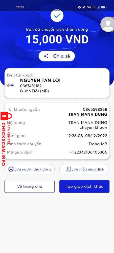 Evidence against NGUYỄN HOÀNG DUY