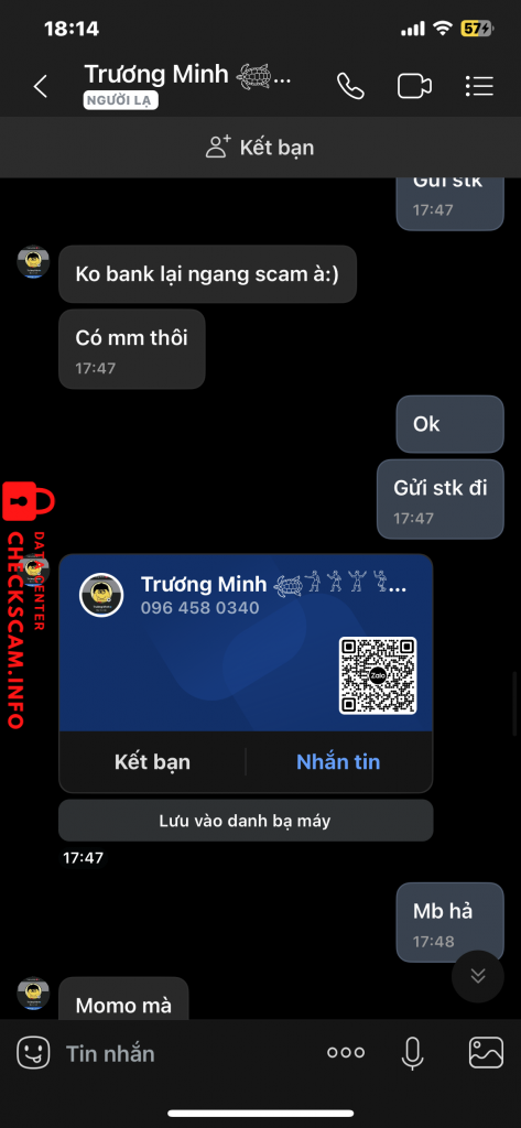 Evidence against TRUONG CONG MINH